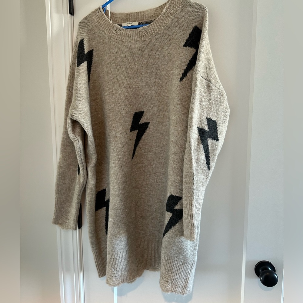 The cutest oversized sweater dress! Size M